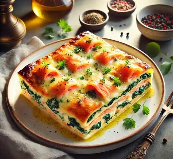 RECETA DE LASAÑA DE SALMÓN