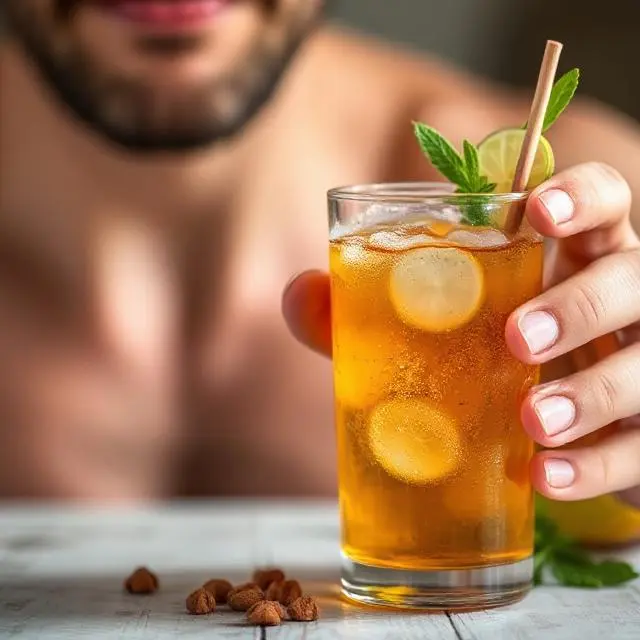 Bebida natural con jengibre, limón, ajo y miel para tratar la eyaculación precoz