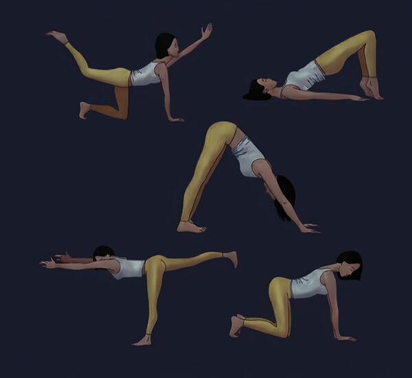 Mujer practicando ejercicios de Kegel para fortalecer el suelo pélvico