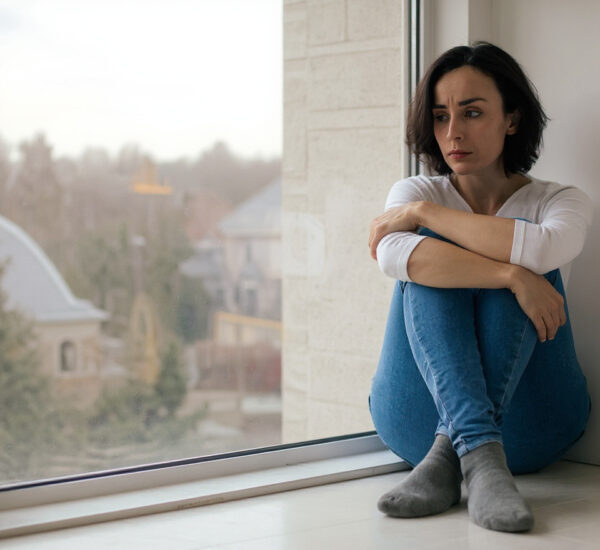 Mujer de 50 años reflexionando sobre su vida con serenidad