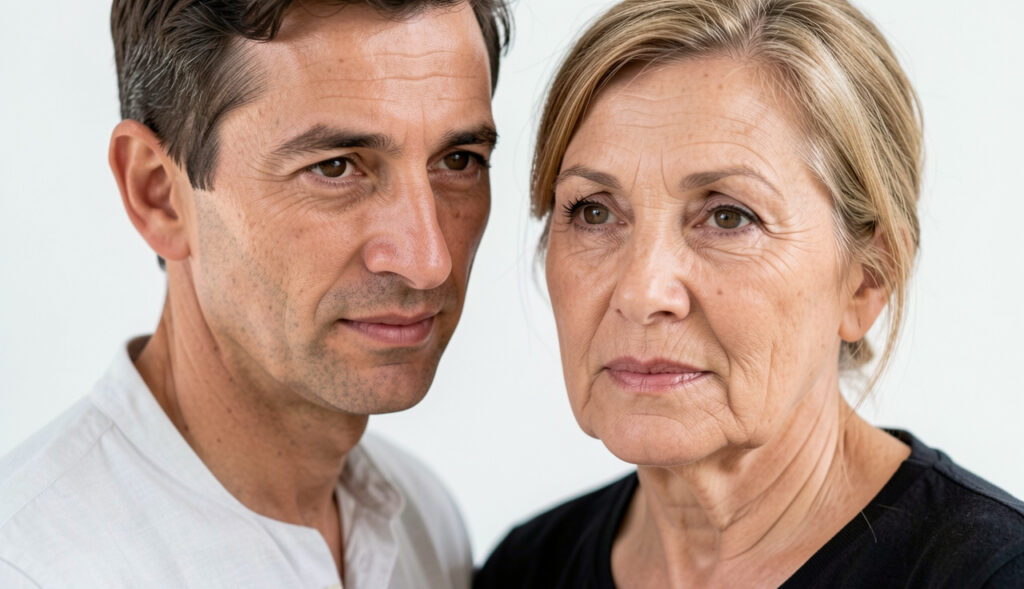 hombre no quiere perder mujer madura