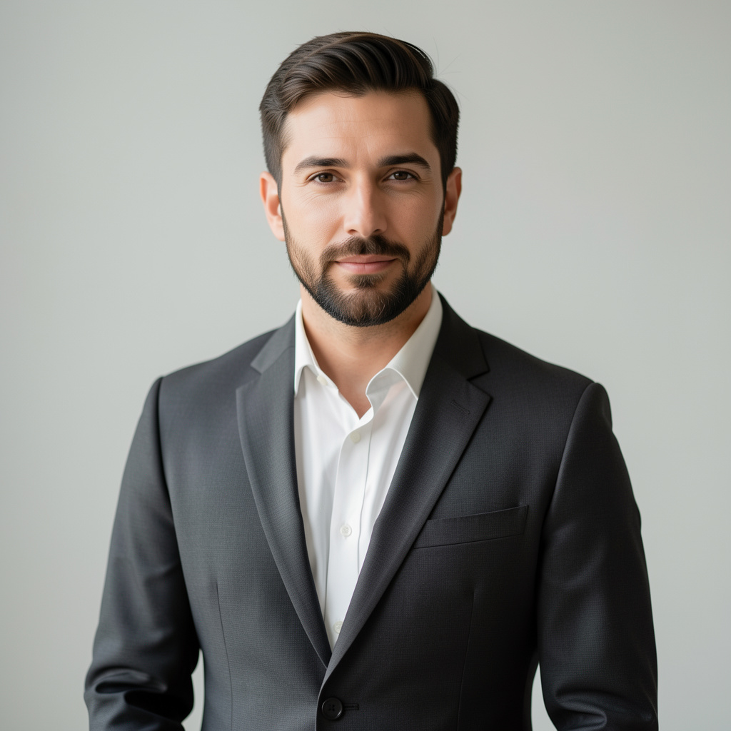 hombre seguro de sí mismo