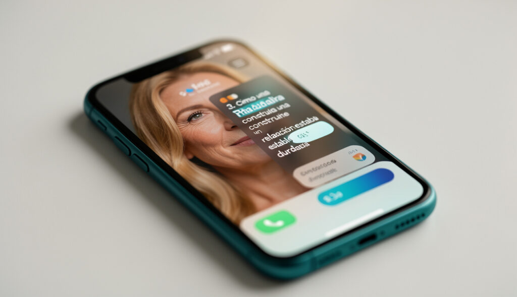 mujer madura relación estable