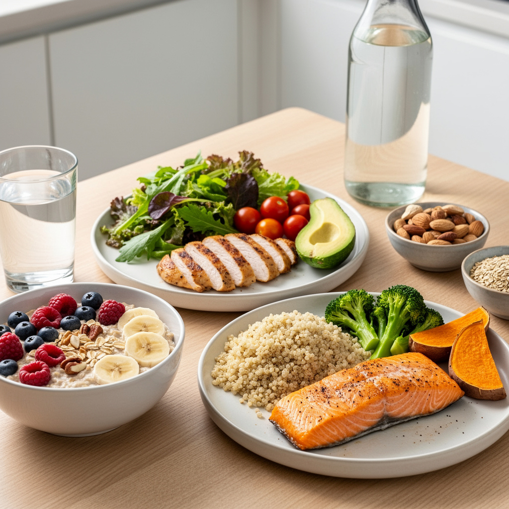 menú saludable balanceado adultos