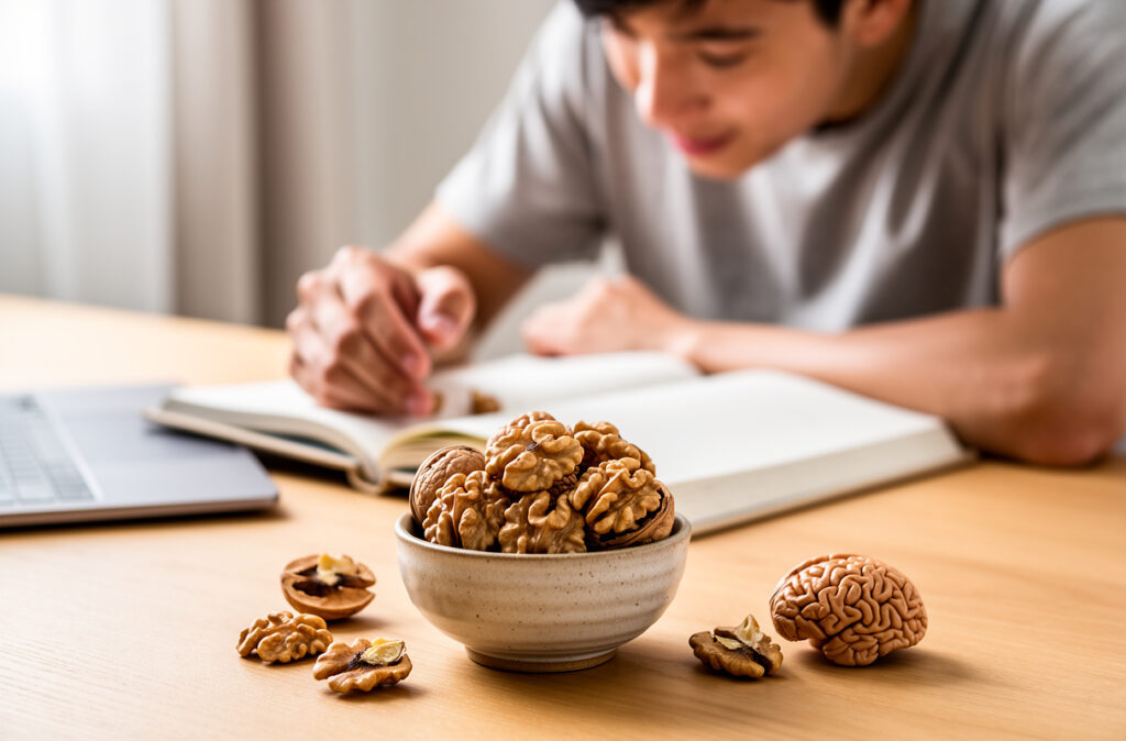 nueces memoria cerebro beneficios