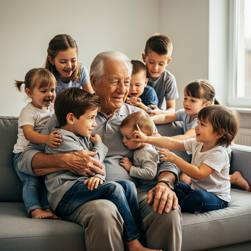 hombre 90 años hijos naturalmente