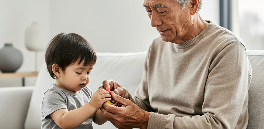 padre mayor de 60 años