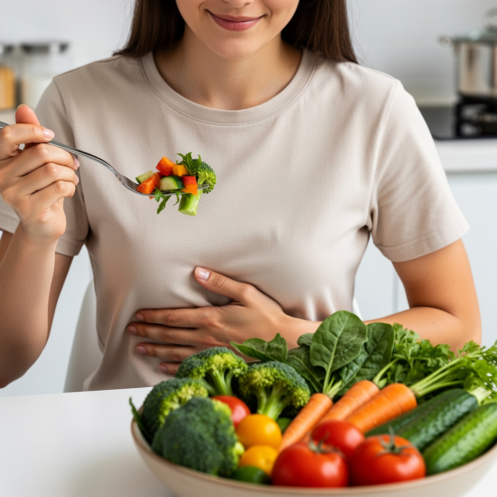 verduras, salud digestiva, beneficios, consumo