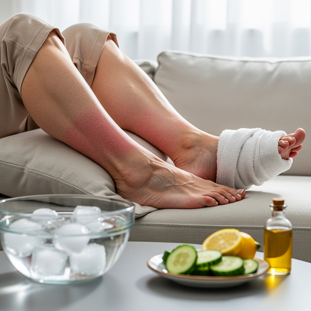 Piernas hinchadas retención líquidos