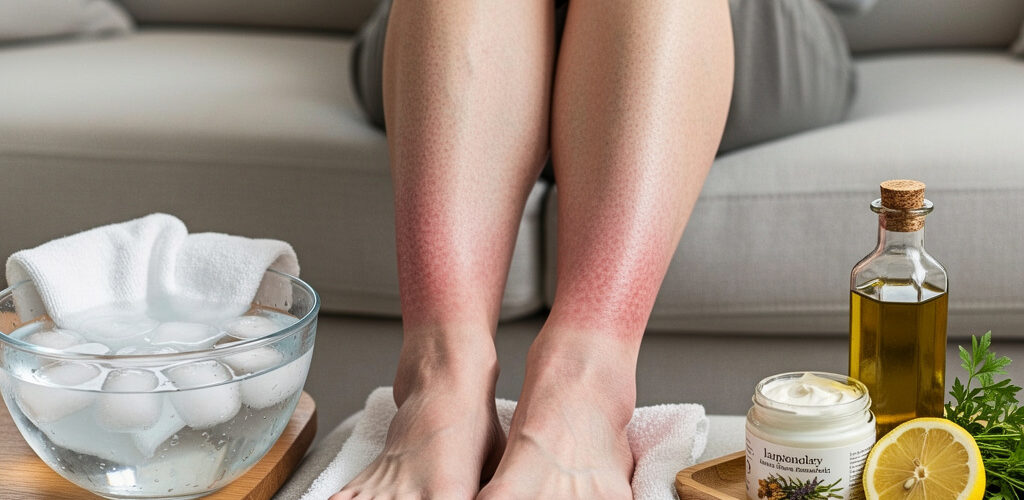 piernas hinchadas remedios caseros