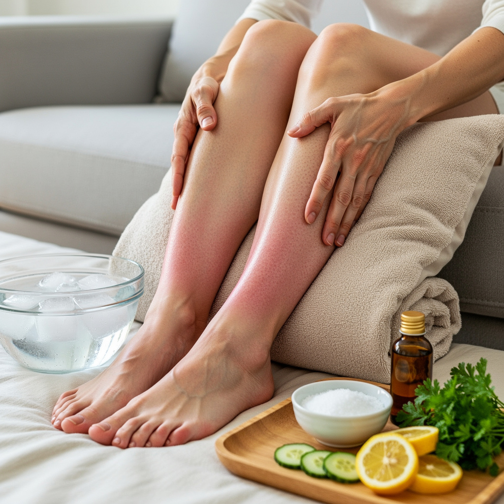 Piernas hinchadas, remedios naturales