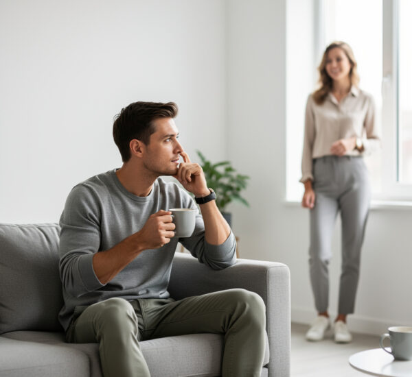 hombre piensa mujer constantemente