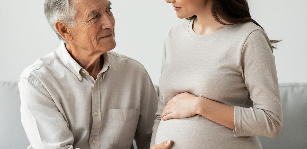 embarazo hombre anciano fertilidad