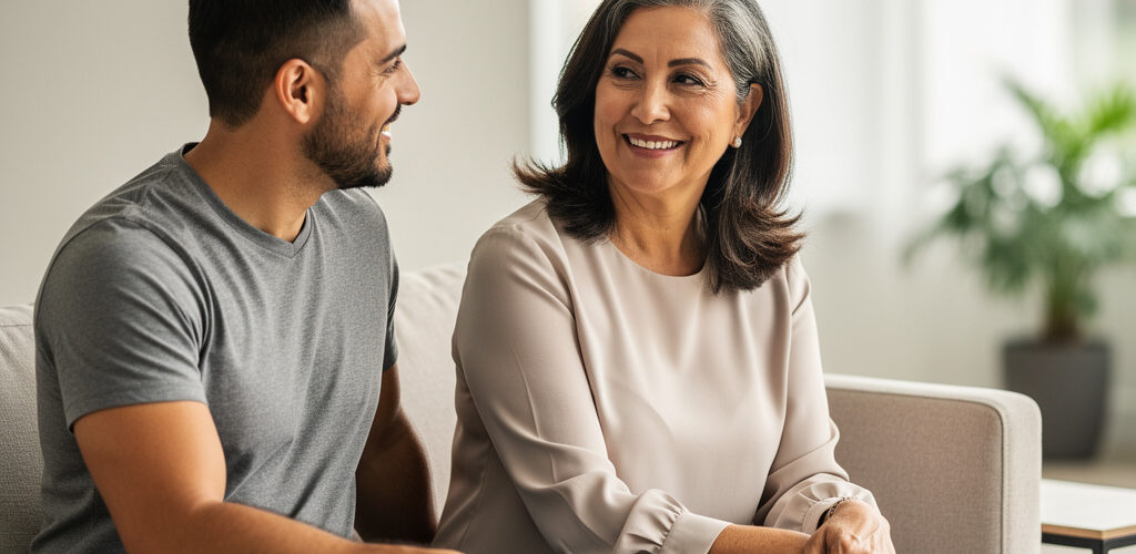 mujer madura hombre joven