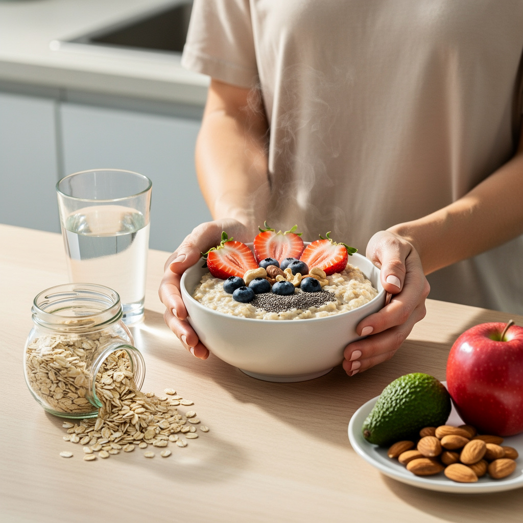 Avena, colesterol, desayuno, beneficios