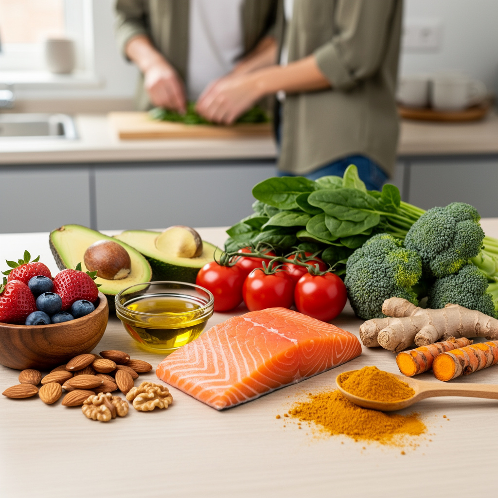 Alimentos antiinflamatorios y saludables