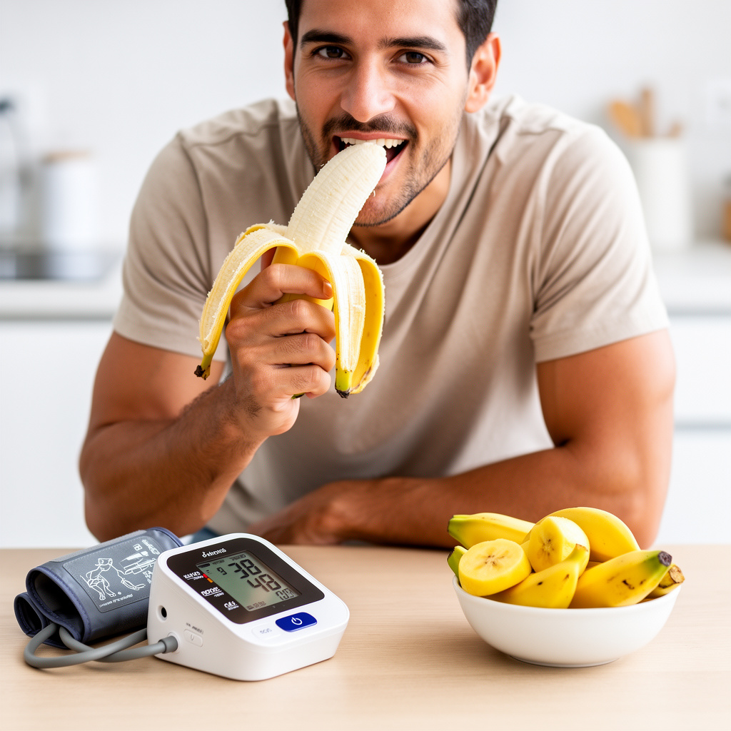 Plátano energía presión arterial