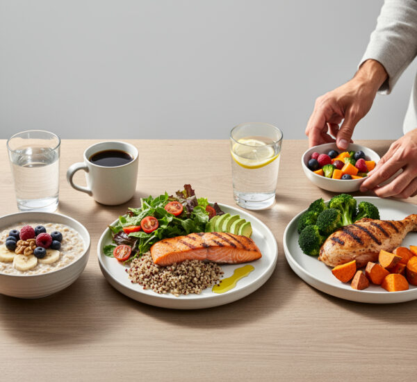 menú saludable balanceado adultos