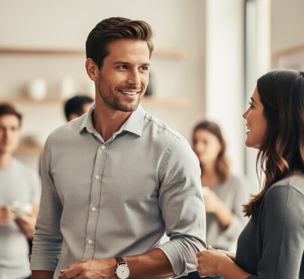 hombre destaque mujer