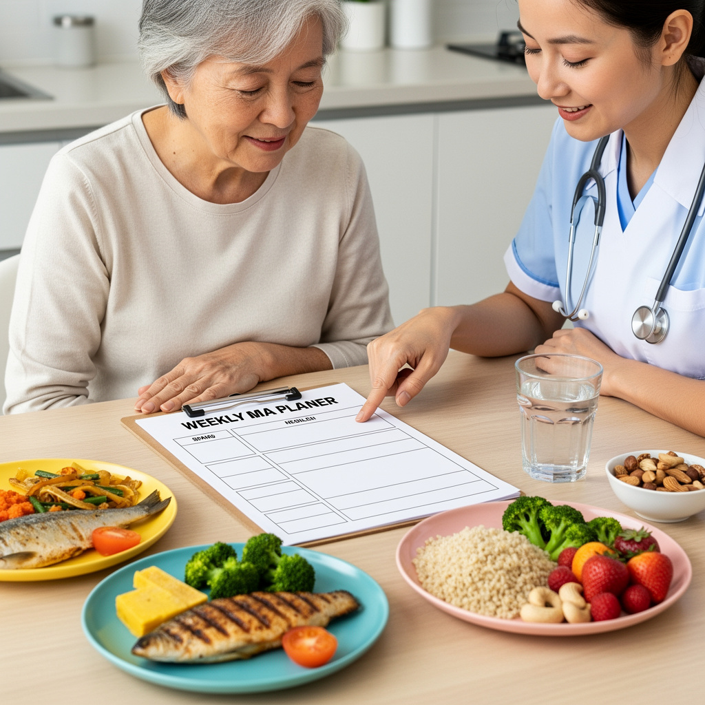 Menú saludable adulto mayor