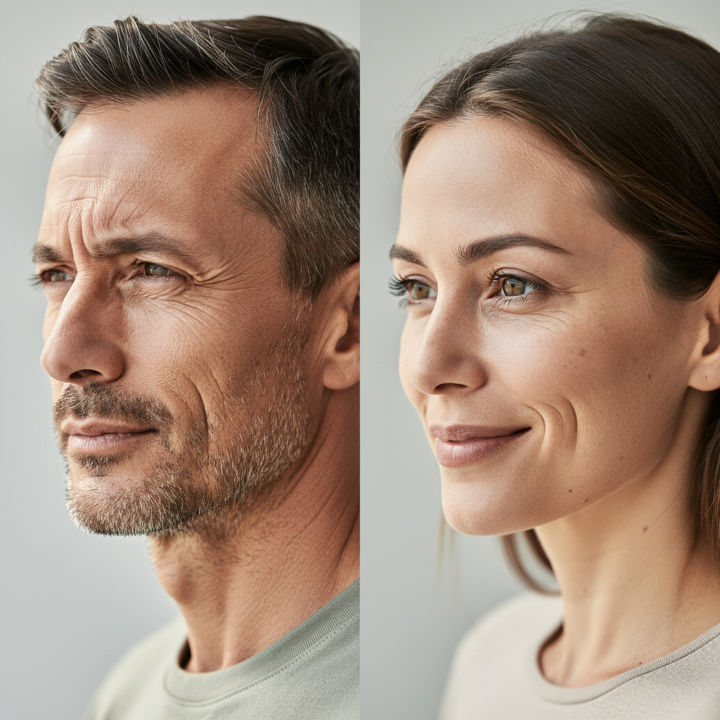 signos envejecimiento hombres mujeres