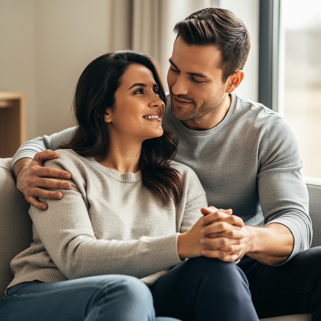 mujer, seguridad, amor, hombre, relación