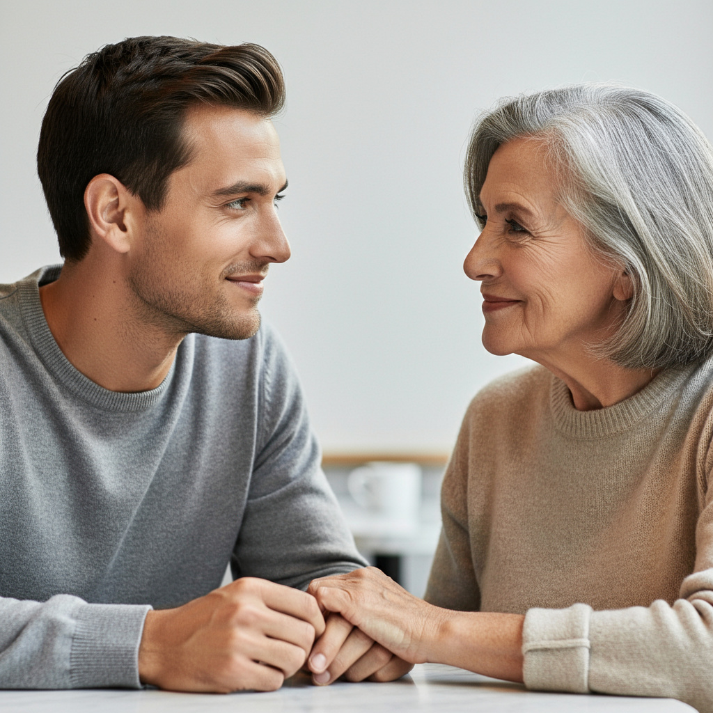 hombre enamorarse mujer mayor